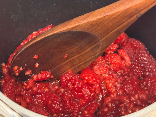 Framboises écrasées