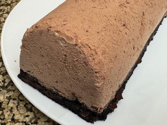 Bout de la bûche en gros plan