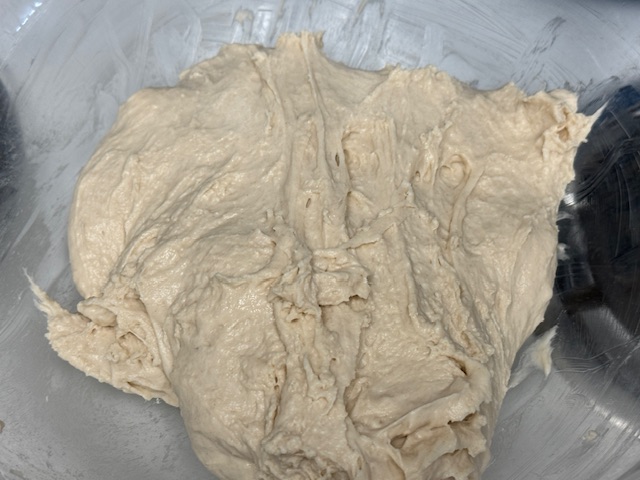 Pâte dégazée après 45 minutes de repos