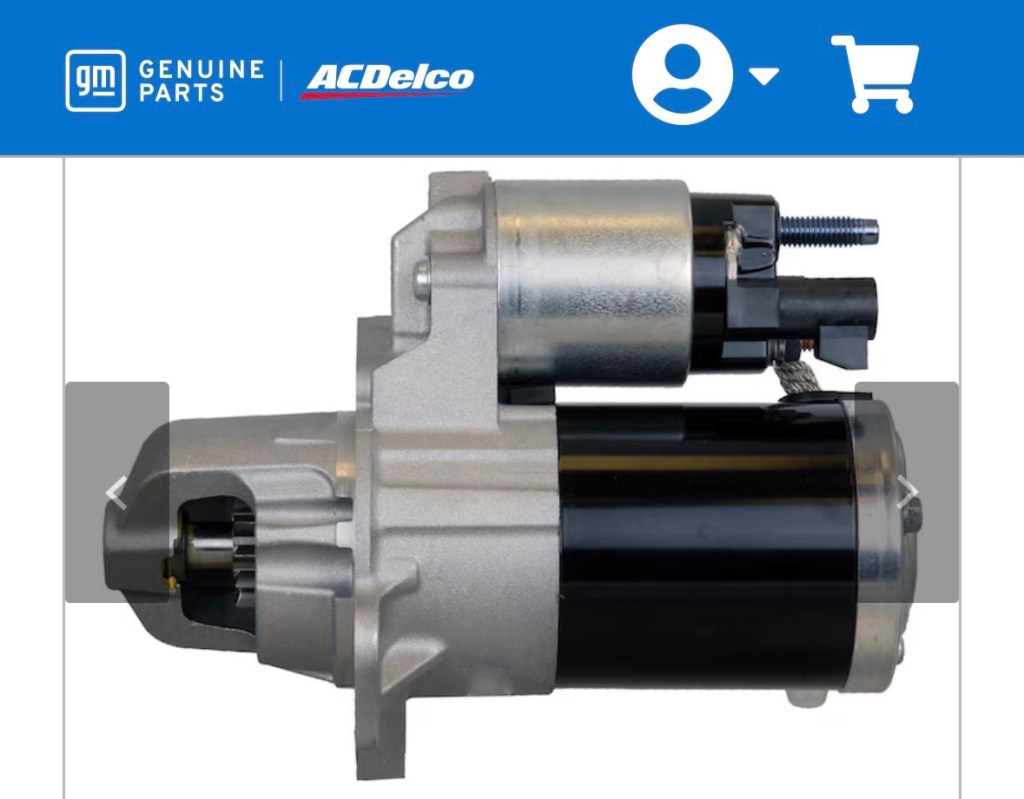 C'est le "starter motor" fabriqué par GM ; je crois que ça se dit démarreur en français.