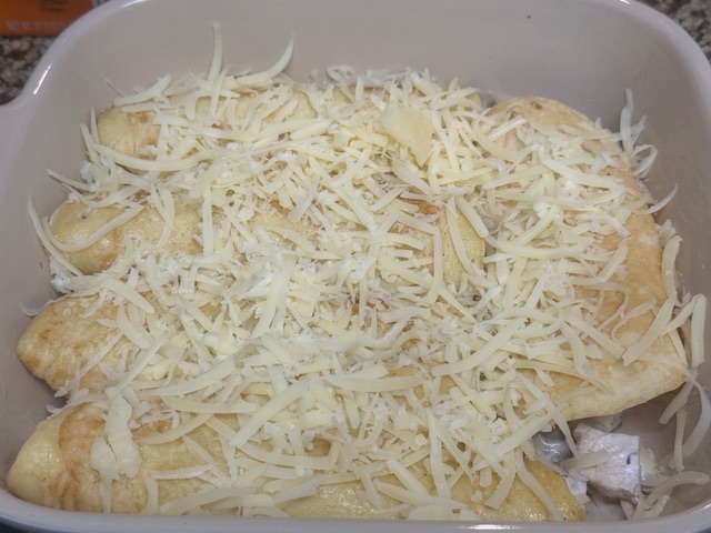 Ficelles picard recouvertes de fromage râpé