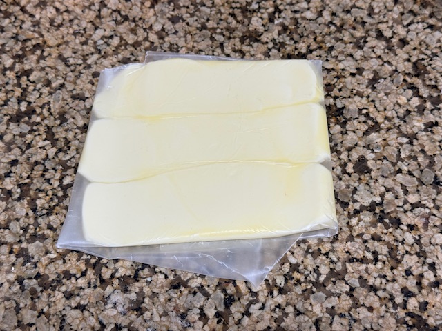 Carré de beurre pour le feuilletage