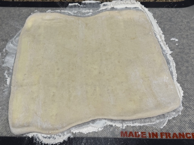 Pâte étalée après du temps au frigo