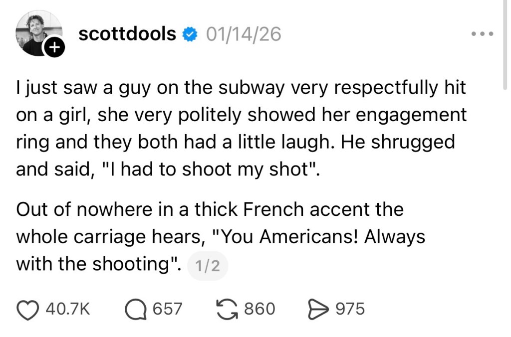 Capture d'écran du site Threads, traduite dans l'article.