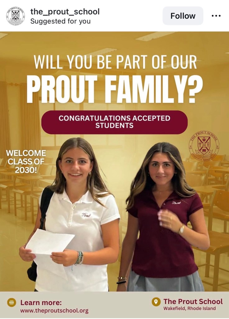 Le gros titre demande : « Ferasatu partie de notre Famille Prout ? »