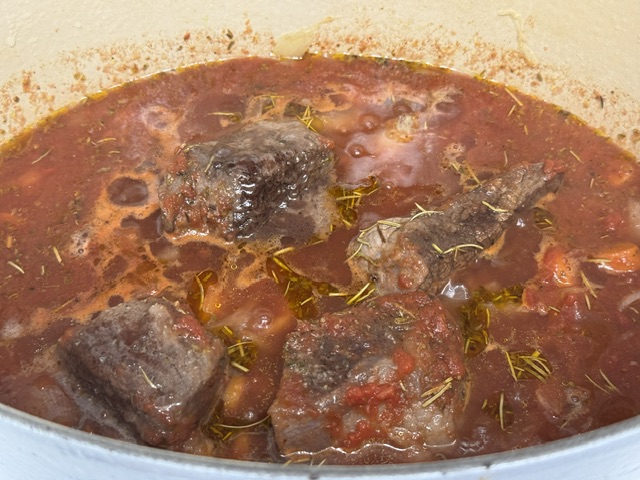 Viande après 1/2 heure