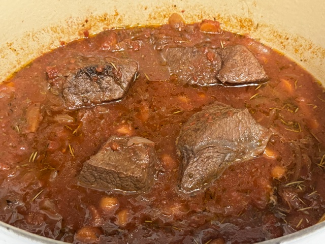 Viande après 1 1/2 heures