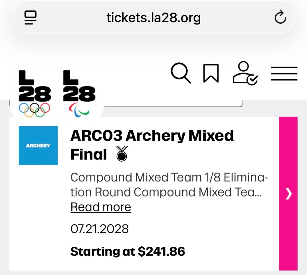 241 $ pour le tir à l'arc