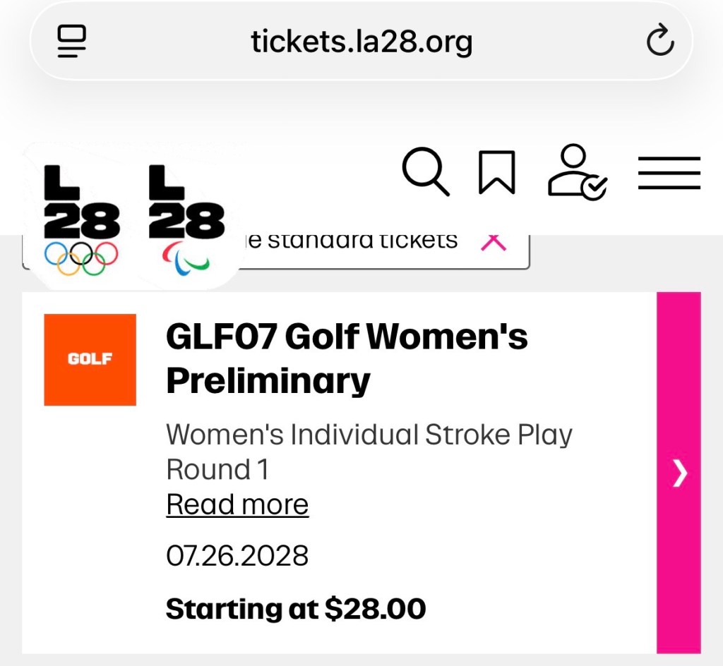28 $ pour le premier tour du golf féminin