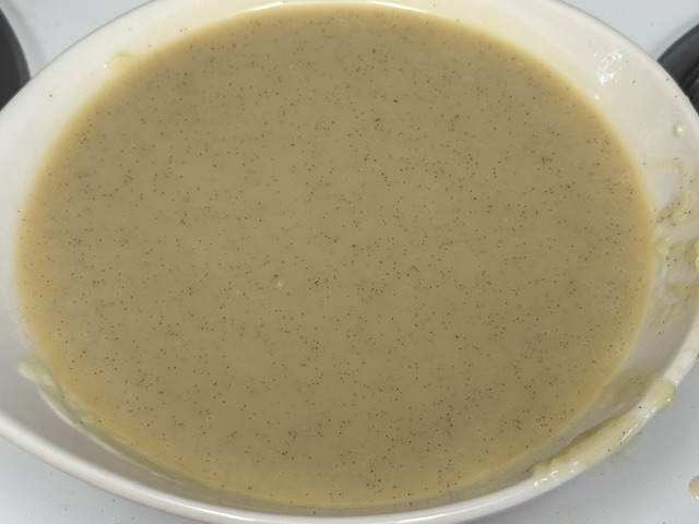 Ganache à la vanille très liquide. Elle ne s'est jamais prise