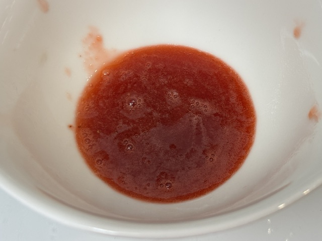 Sirop dans le bol, sans solides