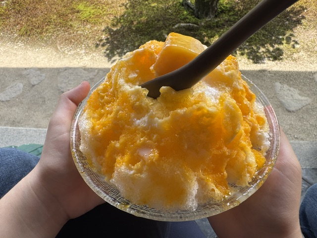 Glace pilée à la mangue