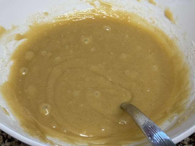 Pâte bien mélangée