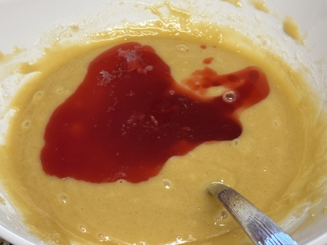 Sirop flottant sur la pâte
