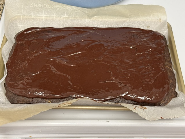Ganache étalée partout
