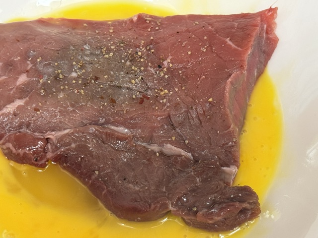 Steak dans l'œuf