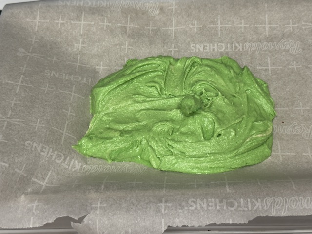 Pâte moyennement verte