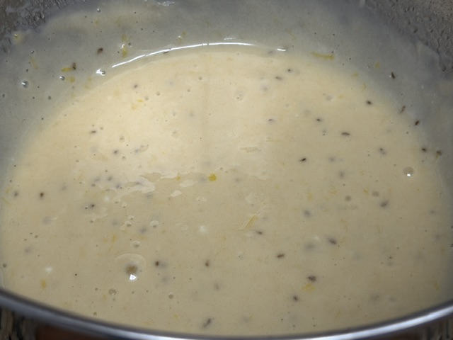 Pate plus lisse après avoir mélangé le beurre avec