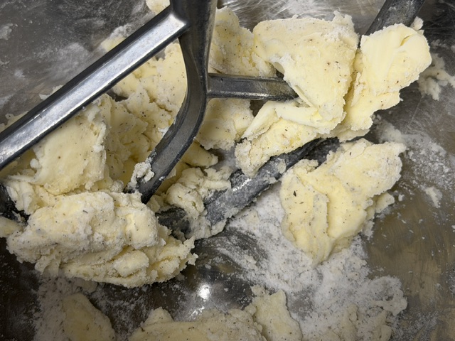 Beurre battu avec le sucre